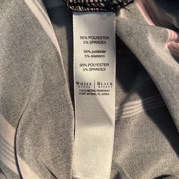 WHBM women’s dress. Black with salmon, tan & cream - Picture 5 of 5